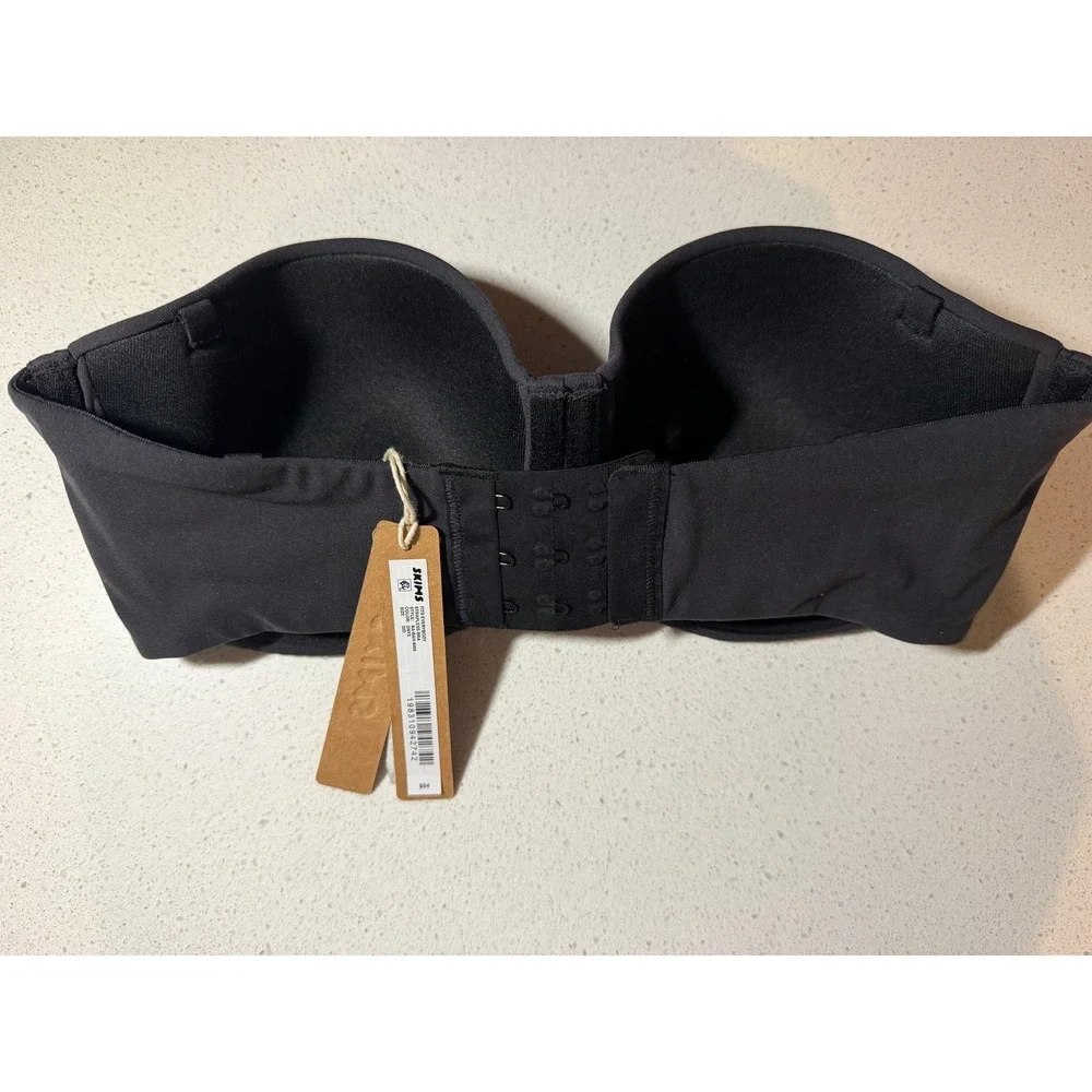 SKIMS Womens Fits Everybody Strapless Bra Onyx Black 32D - Picture 2 of 3